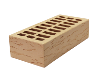 Кирпич керамический одинарный лицевой солома  Руст