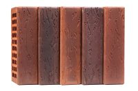 Кирпич лицевой керамический одинарный МИКС антик-кортен руст